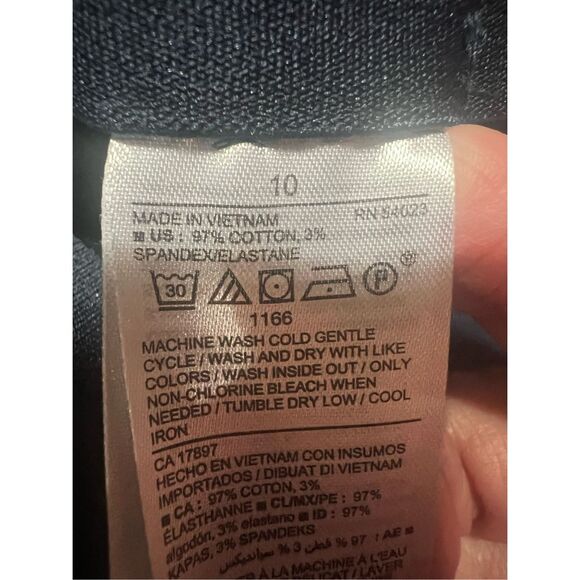 Old Navy Stretch/Side Zipper/ Ankle Pants Sz 10 Navy NWT - Picture 3 of 8